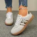 Women's Beige Suede Sneakers With Leopard Print Stripes And Gum Sole Daily Outft_vogvips.com