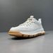 High End Men's White Trendy Shoes, Summer Top Layer Cowhide Punching, Breathable Trend, Versatile Korean Version Sports_vogvips.com