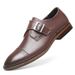 Men's Pointed Formal Leather Shoes Men's Large Size First Layer Non-slip Men's Leather Shoes_vogvips.com