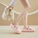 Cool Slippers Women's Thick-soled Bag Head Thick-soled Heightening Shoes Half-drag Hole Shoes Are Comfortable And Casual_vogvips.com
