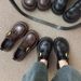 Small Leather Shoes Women's Leather Short Boots Platform Single Shoes Inner Heightening Loafers Thick Heels Women's_vogvips.com