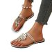 Foreign Trade Cross-border French Retro Flat Sandals For Women, Niche Design, Stylish And Versatile, Beach Non-slip_vogvips.com