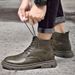 Height Increasing Martin Boots Men's High Top Tooling Boots Men's Leather Boots Trendy Black Boots_vogvips.com