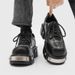 Paris 7cm Thick Sole Heightening Big Head Derby Shoes Men's Thick Sole Round Head Small Leather Shoes Metal Retro Muffin Dad Shoes_vogvips.com