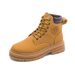 Couple Style Martin 2022 Autumn Workwear Women's Short Ins Thick Sole Yellow Boots Women B801_vogvips.com