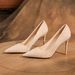 9888H Suede Stiletto Sexy High Heels Professional Commuting Women's Elegant Versatile French Dress Shoes_vogvips.com