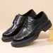 Euro Step 2025 Autumn New Genuine Men's Brogue Formal Brown British Style Height-Increasing Business Leather Shoes For Men_vogvips.com