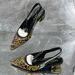 Guangzhou Shoes Embroidered Women's Sandals Autumn Summer High Version Pointed Toe Cat Eye Elegant_vogvips.com