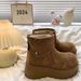 Thickened Snow Boots 2024 Winter New Thick Sole Fleece Lined Northeast Height Increasing European Style Large Cotton_vogvips.com