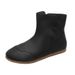 Flat Slip-On Short For Women 2024 Autumn Winter New Artistic Forest Style Martin Soft Sole Personality Fashion Boots_vogvips.com