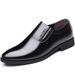 Suitable For All Seasons Business Formal Slip-On Pointed Toe Men's Fashion Casual Leather Shoes_vogvips.com