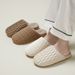 Simple Pleated Cotton Slippers, New Season, High-end Indoor Home Waterproof And Plush Warm Feeling_vogvips.com