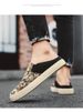 Canvas Men's Shoes Spring Trend Versatile One-pedal Breathable Casual Cloth Shoes Men's Heel-less Half-drag Men's Trendy Shoes_vogvips.com