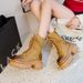 Platform Martin For Women 2025 Autumn Winter New Versatile Distressed Ins British Style Height Increasing Chunky Heel_vogvips.com