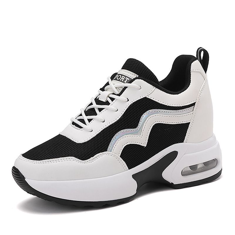 Women's New Dad Shoes Breathable Versatile Thick Bottom Heightened Sports Casual Shoes Real Air Cushion_vogvips.com