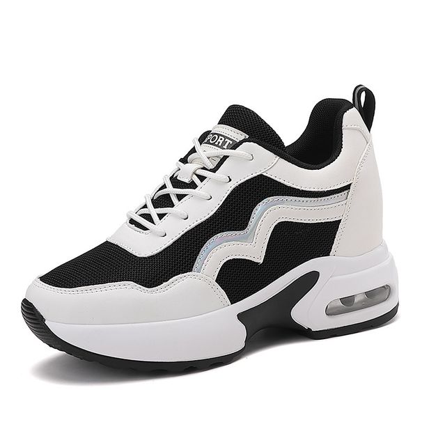 Women's New Dad Shoes Breathable Versatile Thick Bottom Heightened Sports Casual Shoes Real Air Cushion_vogvips.com