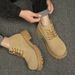 Martin Boots Men's Retro Tooling Shoes Heightened Derby Shoes Men's Big Boots Heightened Thick Soles_vogvips.com