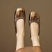 Available Large Sizes 40-43! Women's Summer Genuine Sheepskin Shallow Mary Jane Shoes In Gunmetal Color With Soft_vogvips.com