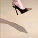 New Metal Square Sexy Backless Sandals Black New Patent Leather Single Shoes Side Open Iron Toe High Heels_vogvips.com