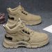 Men's Labor Protection Work Shoes Work Boots Non-Slip Waterproof Safety Shoes For Construction Hiking Outdoor Activities Comfortable Durable_vogvips.com