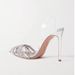 Dropshipping Summer New Pointed High Heels Transparent Rhinestone Closed-Toe Sexy Fashion Sandals Cross-Border Slippers_vogvips.com