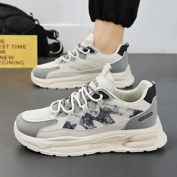 casual Men Korean Version Of The Hundred Students Tide Dad Tire Bottom Sneakers_vogvips.com