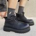 Men's Martin British Style Thick Sole Height Increasing Short Outdoor Hiking Versatile High-Top Genuine Leather Work_vogvips.com