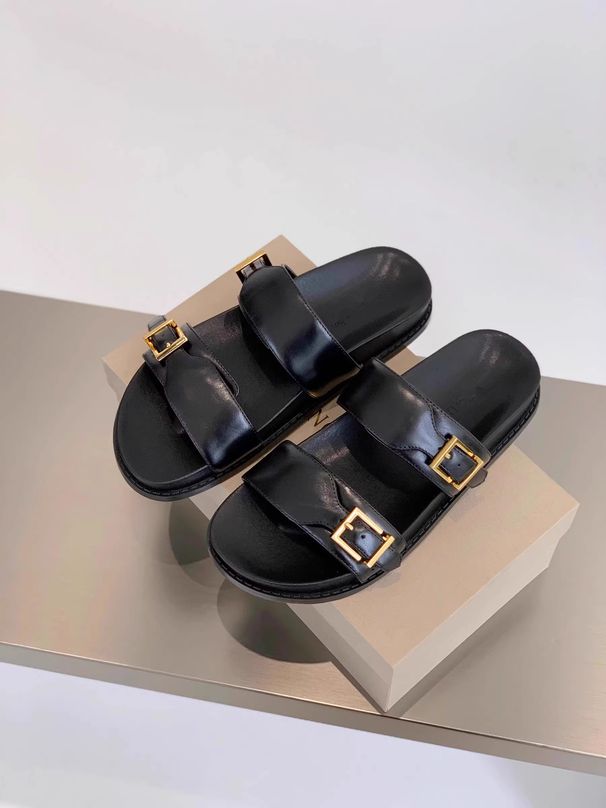 Women's Summer Outerwear Flat Sandals Fashionable And Versatile Casual Beach Soft Soled Half Slippers_vogvips.com