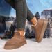 Winter Women 2025 New Casual Suede Short Women's Cotton Boots, Thick Soled Outside, Snow Boots For Wearing On The Feet_vogvips.com