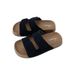 Trendy Boken Small Toast Velcro Wo, Fashionable And Versatile, Suitable Outdoor Wear, Lazy Beach Suede Sandals For_vogvips.com