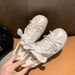 Bowknot Soft Bottom Flats Pink Ballet 2025 Spring Summer New Casual Multifunctional German Training White Women's Shoes Wear Comfortable Lightweight_vogvips.com
