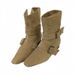 Korean-Style New Niche Design Retro French Short Small Square Toe Western Boots, Suede Mid-Calf Women's Boots_vogvips.com