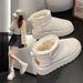 Outdoor Warm Snow New Autumn And Winter Models, Height-increasing, Thickened High-top Boots, Fleece-lined, Cold-proof_vogvips.com