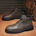 European Warm Series Live Streaming Men's Martin Autumn Winter New British Style Work Youth Trendy Leather Boots_vogvips.com