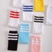 Kids Knee High For Girls Boys Football Stripes Sports Old School White Skate Children Baby Long Tube Cheer Socks_vogvips.com