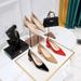 1235-1 Korean Edition Fashion, Simple, Comfortable, Versatile, Thick Heel, Lacquer Leather, Shallow Mouth, Pointed Tip,_vogvips.com