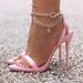 High Heel Stiletto Sandals With Metal Chain And Horizontal Band_vogvips.com