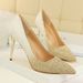 9219-10 Style Women's With High Heels, Shallow Mouth, Pointed Toe, Sexy And Slimming Nightclub Color Gradient Sequin_vogvips.com