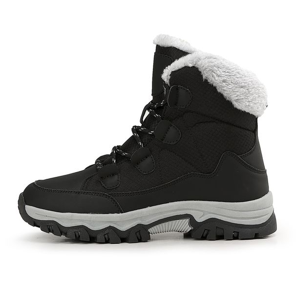 Women's Shoes Winter Snow Boots With Thick Fleece Lining, Round Toe, Rubber Sole, Casual Comfortable Mid-Calf Boots For Cold Weather_vogvips.com