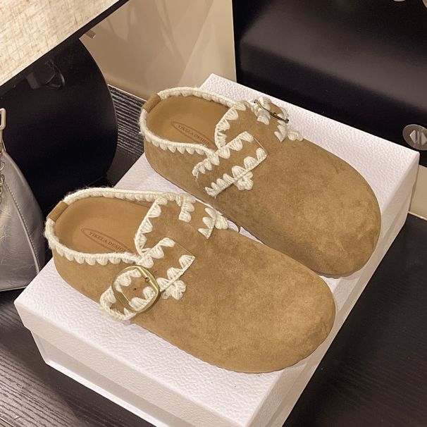 Vintage Lace For Women New Style Outdoor Wear High-End Feel Paired With Dresses Single Shoes Comfortable_vogvips.com