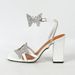 Women's New Butterfly Decorative Rhinestone Cross Back Lift With Square Open Toe Thick Heel Sandals For Women_vogvips.com