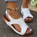 Women's Comfort Wedges Summer 2025 Casual Non Slip Beach Shoes Woman Roman Style Peep Toe Platform Sandals Plus Size 43_vogvips.com