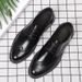Euro Step New Men's Brogue Carved Business Casual British Formal Leather Shoes Men Korean Version Breathable_vogvips.com