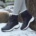 Women Boots Waterproof Heels Boots For Winter 2023 Tren Platform Ankle Boots Keep Warm Snow Shoes Plush Outdoor Short Boots_vogvips.com