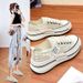 Women's Shoes Breathable Mesh Shoes Little White Shoes With Skirt Sandals Platform Sports Board Shoes_vogvips.com