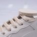 Shoelaces Warm-Toned Light Beige Flat Printed Shoelaces – Double-Sided Design For Canvas Shoes, Sneakers & Casual Footwear_vogvips.com