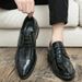 2024 Leather Spring Business Formal Men's Casual Large Size British Style Groom Brogue Wedding Shoes_vogvips.com