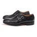 Straight Hair Genuine Cowhide Metal Classic Carved Double Buckle Mengke Men's Leather Shoes_vogvips.com