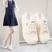 Hollow White Shoes Student Platform Women's Shoes Versatile Casual Sandals_vogvips.com