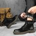 Martin Boots Men's High-top Velvet Men's Wind Retro Casual Boots Big Yellow Boots Men_vogvips.com